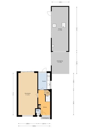 Floorplan - Oude Bocht 29, 3752 DE Bunschoten-Spakenburg